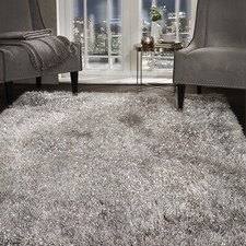Shaggy Rug SHIMMER SPARKLE GLITTER 5.5cm Thick Soft Pile Large Living Room Rugs