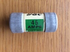 GEC MEM Alert 45A 250V AC Consumer Unit Fuseboard Cartridge Fuse 35mm x 16mm