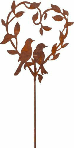 60cm rustic metal lawn - lawn, stake