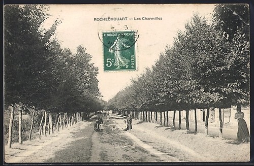 Old postcard rochechouart - old, les