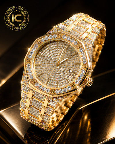 Men stainless quartz cz - men's,