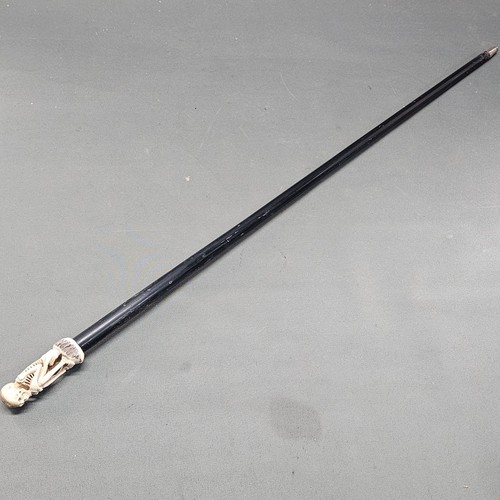 Old wooden walking stick cane - walking,