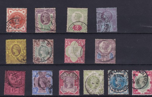 1887 1900 jubilee set - qv,