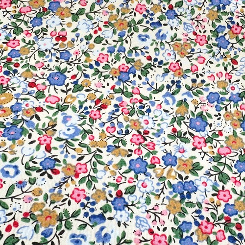 Cotton fabric pretty - -, blue