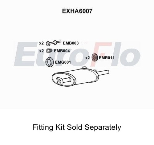 Rear muffler silencer insert - silencer,