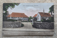 Thetford Boys Grammar School, Norfolk, Clarke's Early Colour Postcard