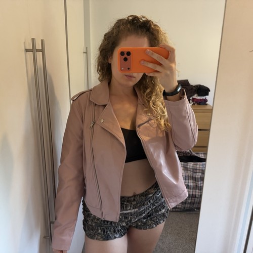 Primark pink faux leather