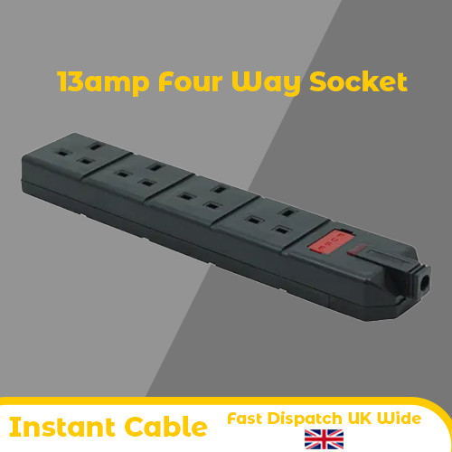 13a gang power socket - uk,