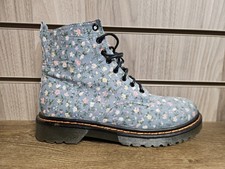 Claudia Canvas Floral Boots