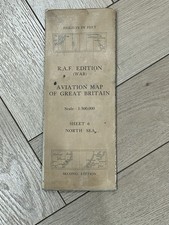 WW2 1941-5 Aviation Map R.A.F