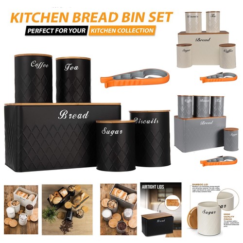 Kitchen storage canister tins - kitchen,