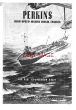 1941 Advert for 'PERKINS' High-Speed Marine Diesel Engines WW2 Print Ad 737/45