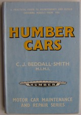 Humber Cars 1946-1961 Hawk Super Snipe Pullman Imperial Pearson Owners Handbook