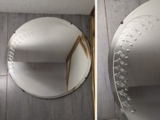 Antique Art Deco Round Beveled