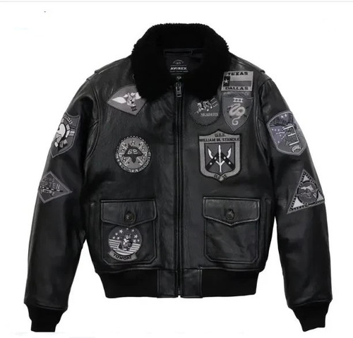 Men avirex black bomber - men's,