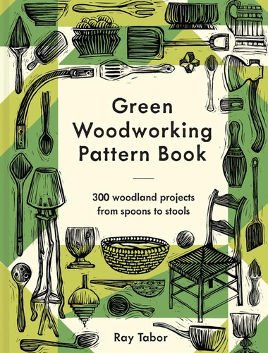 Green woodworking pattern - green,