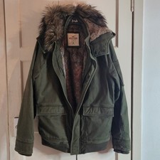 Hollister Army Faux Fur Lined