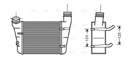 Ava charge air intercooler - air,