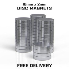 VERY STRONG Small Mini Neodymium Disc Magnets 10mm x 2mm N52 Rare Earth Magnets