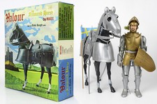 Rare Boxed Louis Marx Valour the Armoured Horse and Noble Knight 1968