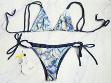 Limonada Brazilian Navy Tie Dye Bikini Top & Bottom SMALL UK8-10 EU36-38 US4-6
