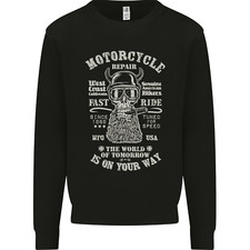 Motorcycle Repair Motorbike Biker Mens Sweatshirt Jumper