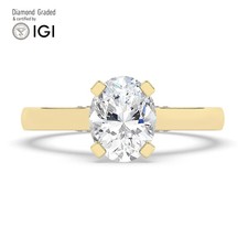 Oval Diamond Engagement Ring