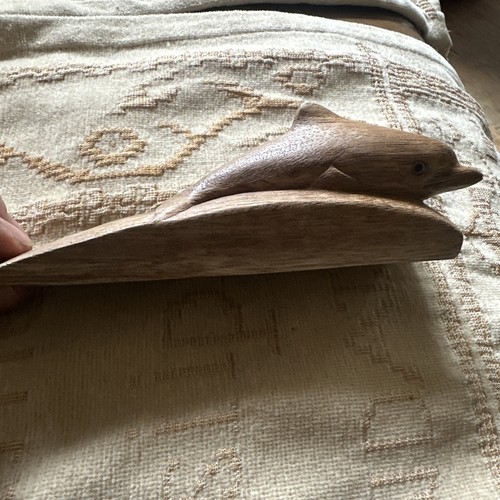 Wooden carved dolphin door - carved,