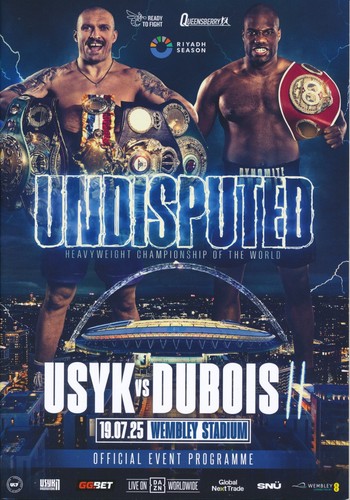 Official boxing programme - official,