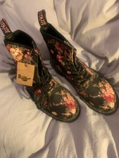 Dr. Martens Floral Boots Size