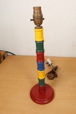 Vintage wooden table lamp - vintage,