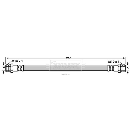 Brake hose for scirocco - brake, 137