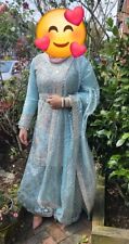 Ice blue sharara suit for wedding size S