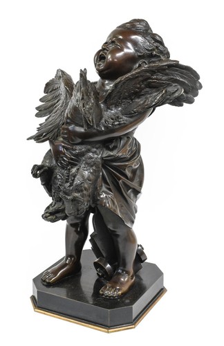 Antique bronze figure - antique, lge