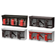 2 Spice Jar Set Kitchen Seasoning Box Condiment Storage Container Herb Organiser