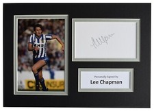 Lee Chapman Signed Autograph A4 photo display Sheffield Wednesday AFTAL COA