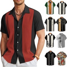 UK Men Bowling Shirt Cuban