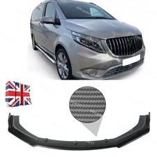 Carbon Fiber Front Bumper Protector Lip Spoiler Splitter For Benz Vito 2014-21