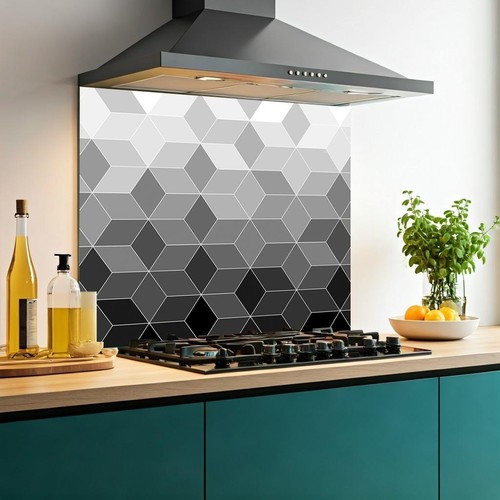 Printed glass kitchen - glass,