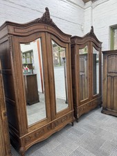 Pair Of Antique French mirrored Wardrobes