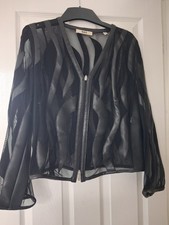 Vintage Biba Black Mesh Jacket