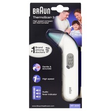 Braun IRT3030 Thermoscan 3 Ear Thermometer Quick Accurate Temperature