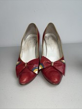 Vintage Heel Shoes Bows Court