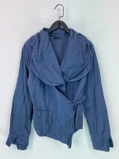 Hopsack Blue Plain Drape Wrap