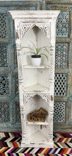 Distressed Wooden Corner Shelf