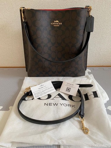 Coach dark brown leather - dark,