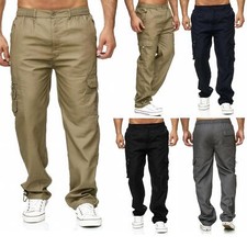 Mens Cargo Combat Trousers