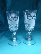 Pair Engraved RUSSIAN LIQUEUR