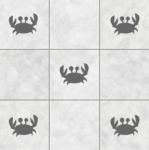 Crab tile vinyl - crab,