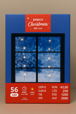 Pepco Xmas LED Chain 56 Warm